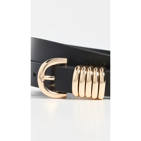 Good American Gold Rings in Black 001 XXSmall/XSmall New Womens Vegan - Picture 3 of 9